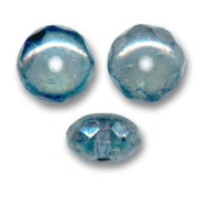 Donuts 7x4 mm Cristal Baby Blue Luster x25