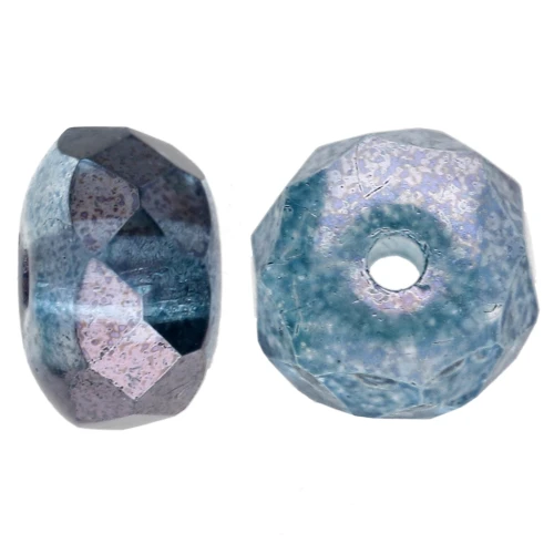 Donuts 7x4 mm Cristal Baby Blue Luster x25