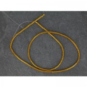 Mini-Hematites rocallas tubos 2.2x2mm Golden x40 cm