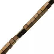 Mini-Hematites cubos 2.2 mm Light Copper x40 cm