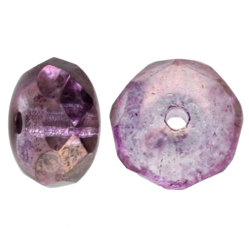 Donuts 7x4 mm Cristal Lila Vega Lustre x25