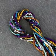 Mini-Hematites cubos 1.4 mm Iris x40 cm