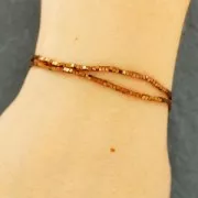 Mini-Hematites cubos 1.4 mm Iris x40 cm