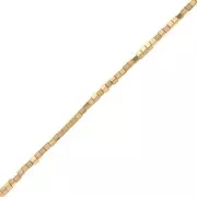 Mini cubos de hematites imitación 1,5 mm - Oro x40cm