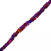 Mini-Hematites cubos 1.4 mm Dark Purple Metallic x40 cm