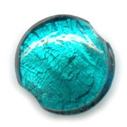 Bombeada hoja de plata 20 mm Blue Zircon x1|raw }}