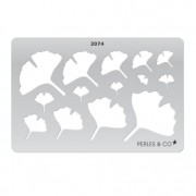 Placa rígida para arcillas poliméricas 152x100 mm motivos Hojas de Ginkgo|raw }}