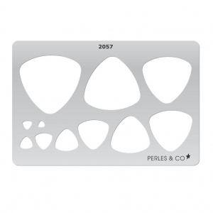 Placa rígida para arcillas poliméricas 152x100 mm motivos Triángulos redondeados