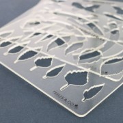 Placa rígida para arcillas poliméricas 152x100 mm motivos Triángulos redondeados