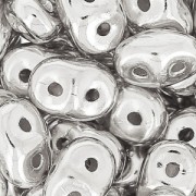 SuperDuo 2,5 x 5 mm - Plateado en plata x 5 g