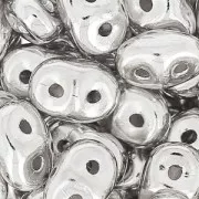 SuperDuo 2,5 x 5 mm - Plateado en plata x 5 g