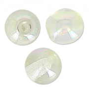 Cuentas redondas 4 mm Crystal Green Rainbow x50|raw }}