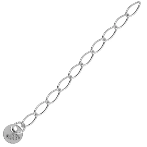 Cota de malla de lentejuelas Rombo 55 mm - Plata de ley 925 x1
