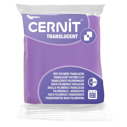Pasta Cernit Translucent 56gr Morado (n°900)