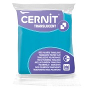 Pasta Cernit translúcida - Azul turquesa (n.º 280) x 56 g