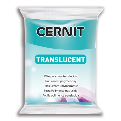 Pasta Cernit Translucent 56gr Bleu Turquesa (n°280)