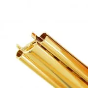 Cierre Beadslide para tejido de perlas con clip 18x13 mm doré x1