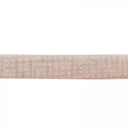 Cordón de cuero doble de lentejuelas barniz motivo cuadrícula 5 mm Light Rose x 50cm|raw }}