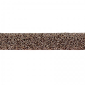 Cordón de cuero doble imitación ante irisado 5 mm Marrón x 50cm