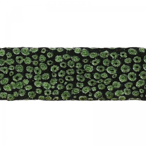 Cordón de cuero doble imitation poisson 10 mm Khaki Myalico x 50cm