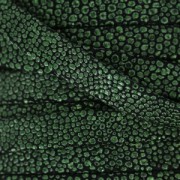 Cordón de cuero doble imitation poisson 10 mm Khaki Myalico x 50cm