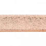 Cordón de cuero doble imitación ante myalizado agriyado 10 mm Pink Gold x 50cm