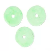 Cuentas arandalas Heishi de cerámica 8,5 mm Menta claro mate x20