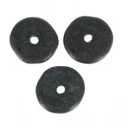 Arandelas de ceramica 8.5 mm Negro mat x20