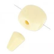 Conjunto de cuentas Gurú 15 y 11 mm Cream x1