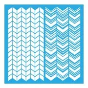 Esténcil Americana Cheurón 30.5x30.5 cm x1