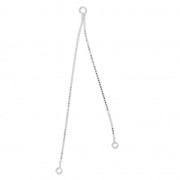 Separadores cadenitas vénitienne 6/7 cm de Plata 925 x2