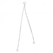 Separadores cadenitas vénitienne 6/7 cm de Plata 925 x2