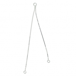 Separadores cadenitas vénitienne 6/7 cm de Plata 925 x2