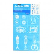 Plantilla de estarcir Setacolor Acabado serigrafía 21x15 cm Costura x1|raw }}