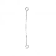 Entrepiezas cadena vénitienne 3.5 cm de Plata 925 x2