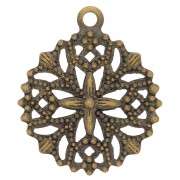 Dijes filigrana color bronce 15 mm x5|raw }}