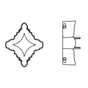 Engaste PureCrystal 4927 Rhombus Tribe 19x17 mm Rodiado