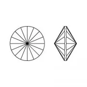 Cabuchón PureCrystal 1122 Rivoli 6 mm Crystal Rainbow Dark x1