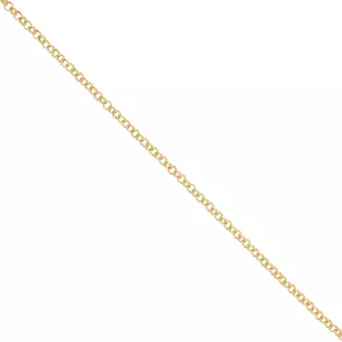 Cadena con eslabones Jaseron 3 mm dorado con oro fino HQ x50cm