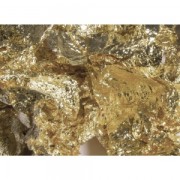 Copos de metal decorativo dorado x1g