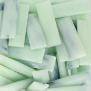 Cabuchón sintético baguette 30x10 mm imitación marfil Mint x1