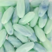 Oliva sintética facetada 24x10 mm imitación marfil Mint x1