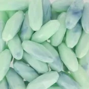 Oliva sintética facetada 24x10 mm imitación marfil Mint x1