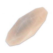 Oliva sintética facetada 24x10 mm imitación marfil Rosa x1|raw }}