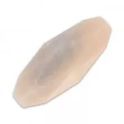 Oliva sintética facetada 24x10 mm imitación marfil Rosa x1