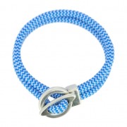 Cierre de aro con barrita para cordón 5 mm Chapado Plateado envejecido x1