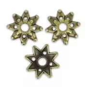 Casquillas de flores 9 mm bronce x8