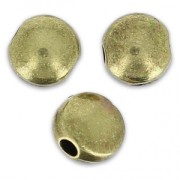 Cuentas lisas 5.5 mm bronce x6