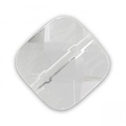 Cuadrado facetado 10 mm Crystal x1