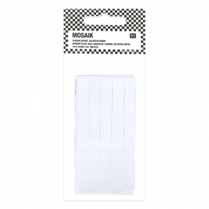 Set de 300 mosaicos espejo de vidrio cuadrado 10x10 mm autoadhesivo x1